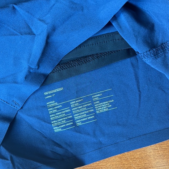 NWOT Ten Thousand Navy Session Short (Liner) 7" Size Small, Medium & Large - Picture 4 of 4